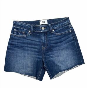 Paige Raw Hem Denim Shorts Sz 26